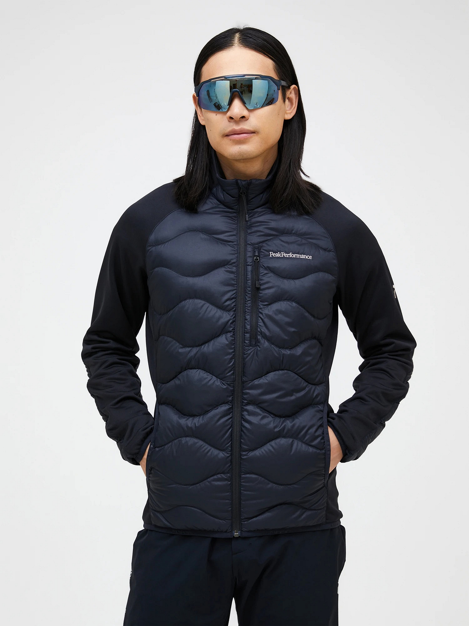 Helium Down Hybrid Jacket Men Slim Fit - S / BLACK